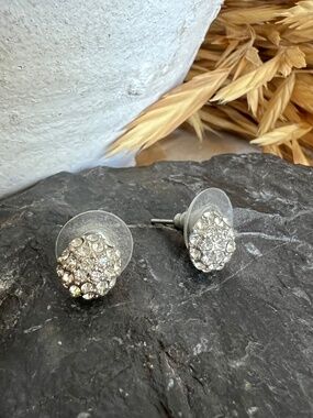 Disco Ball Diamond Stud Earrings